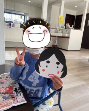 お面ができたよ